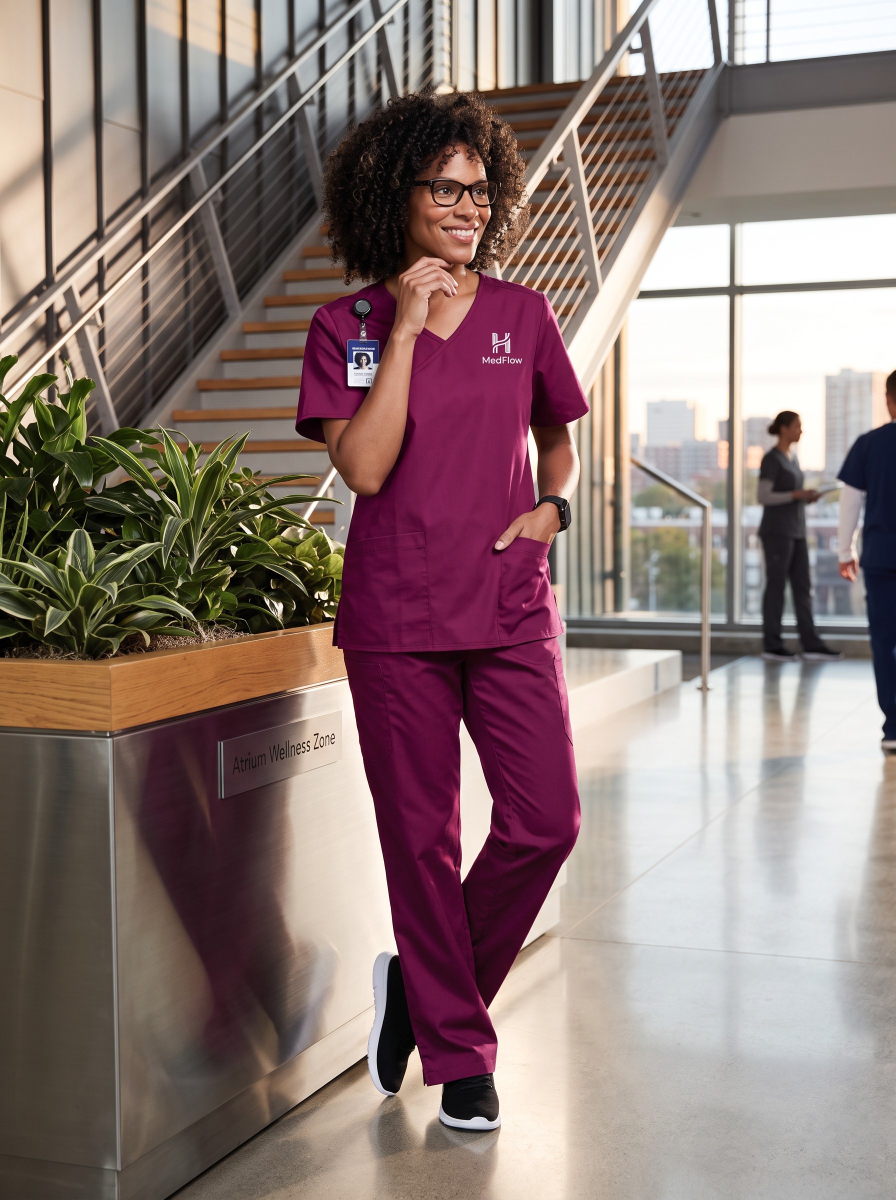 Nurse in scrubs